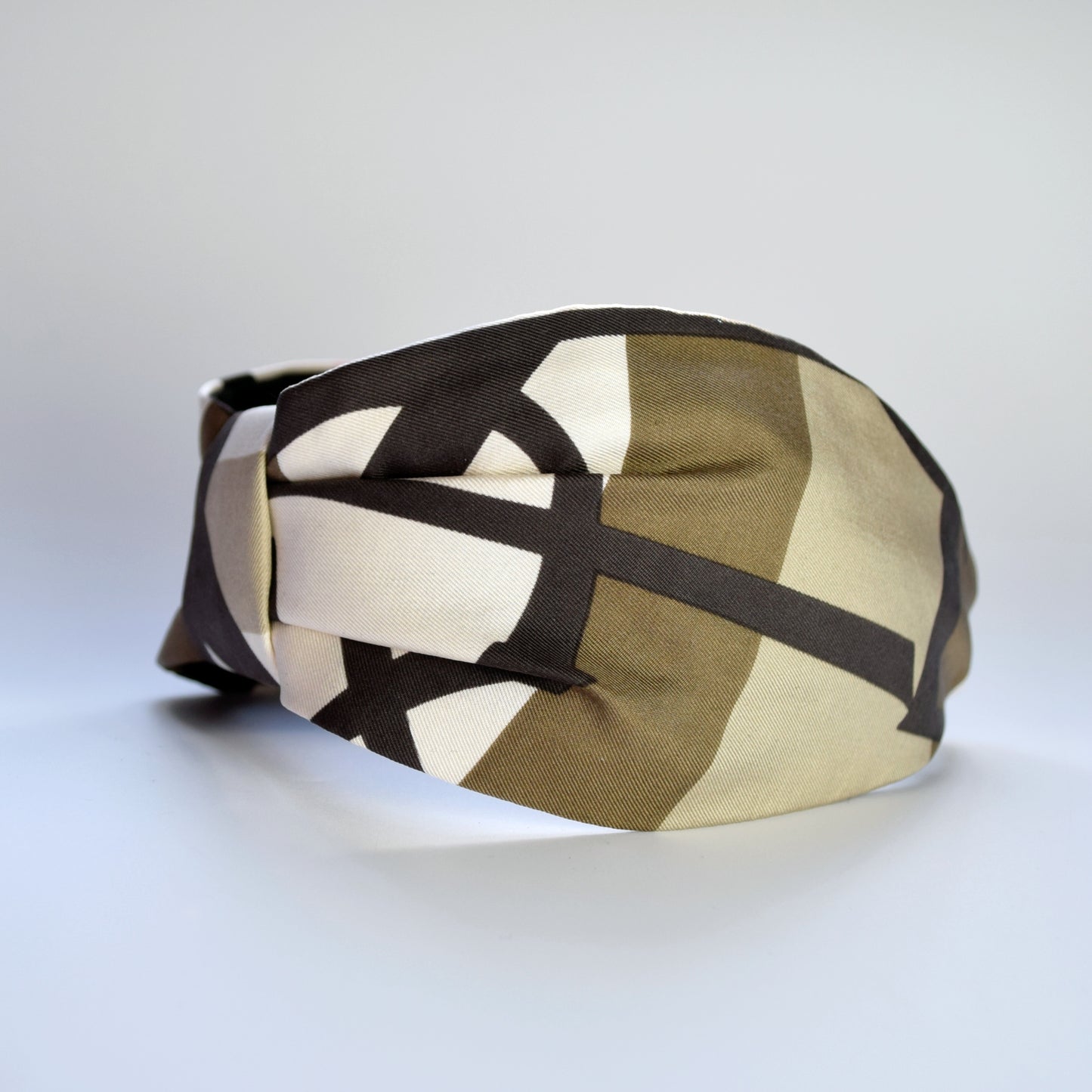 Repurposed Vintage Silk Scarf YSL Headband - 5