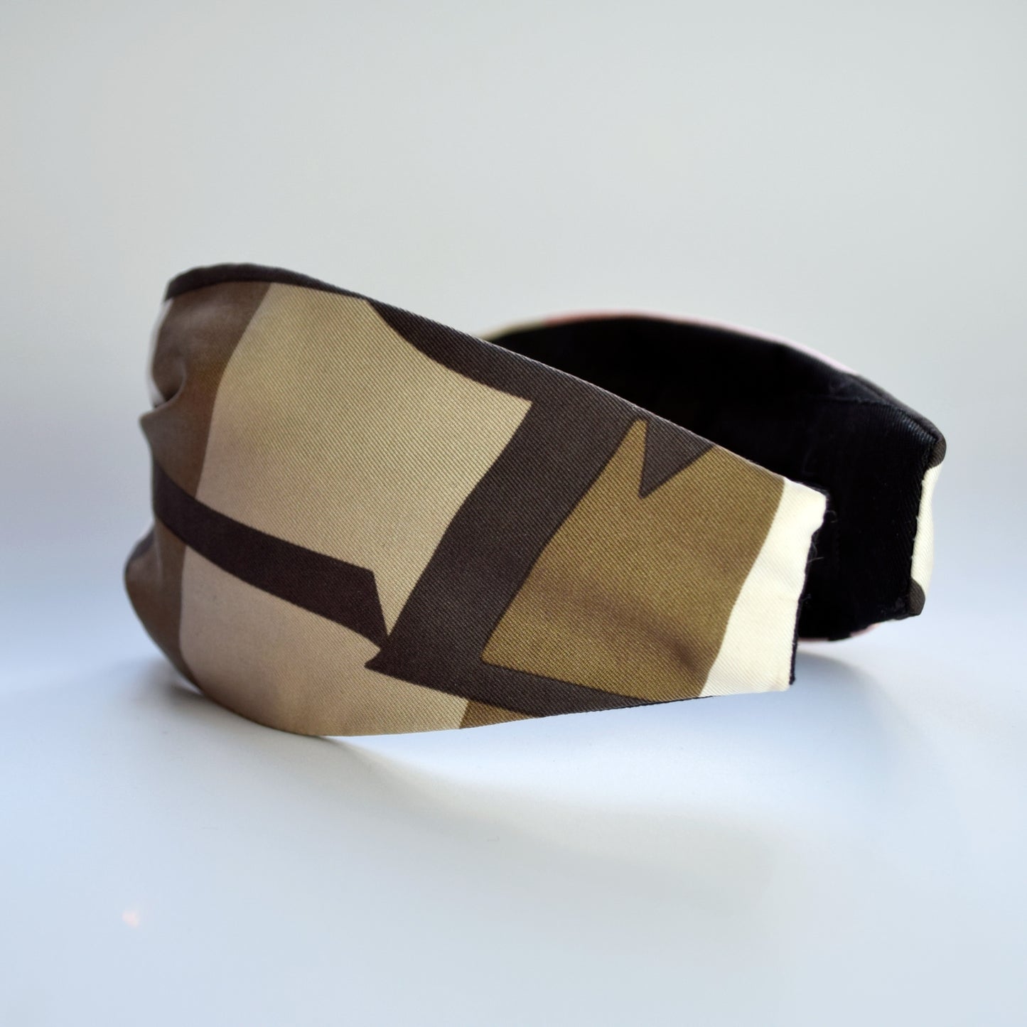 Repurposed Vintage Silk Scarf YSL Headband - 5