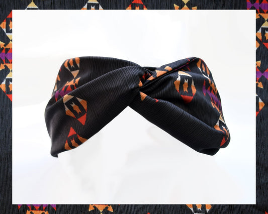 Aztec Print Headband Soft Knot Hair Accessory - Headbands