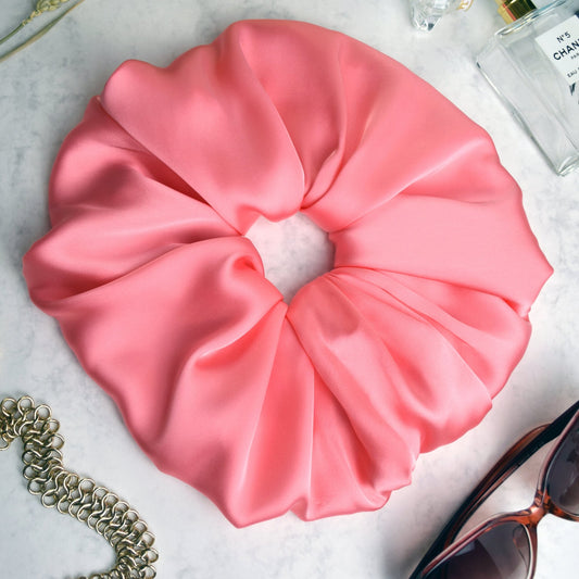 Extra Large Pink Scrunchie - Hair Accessories