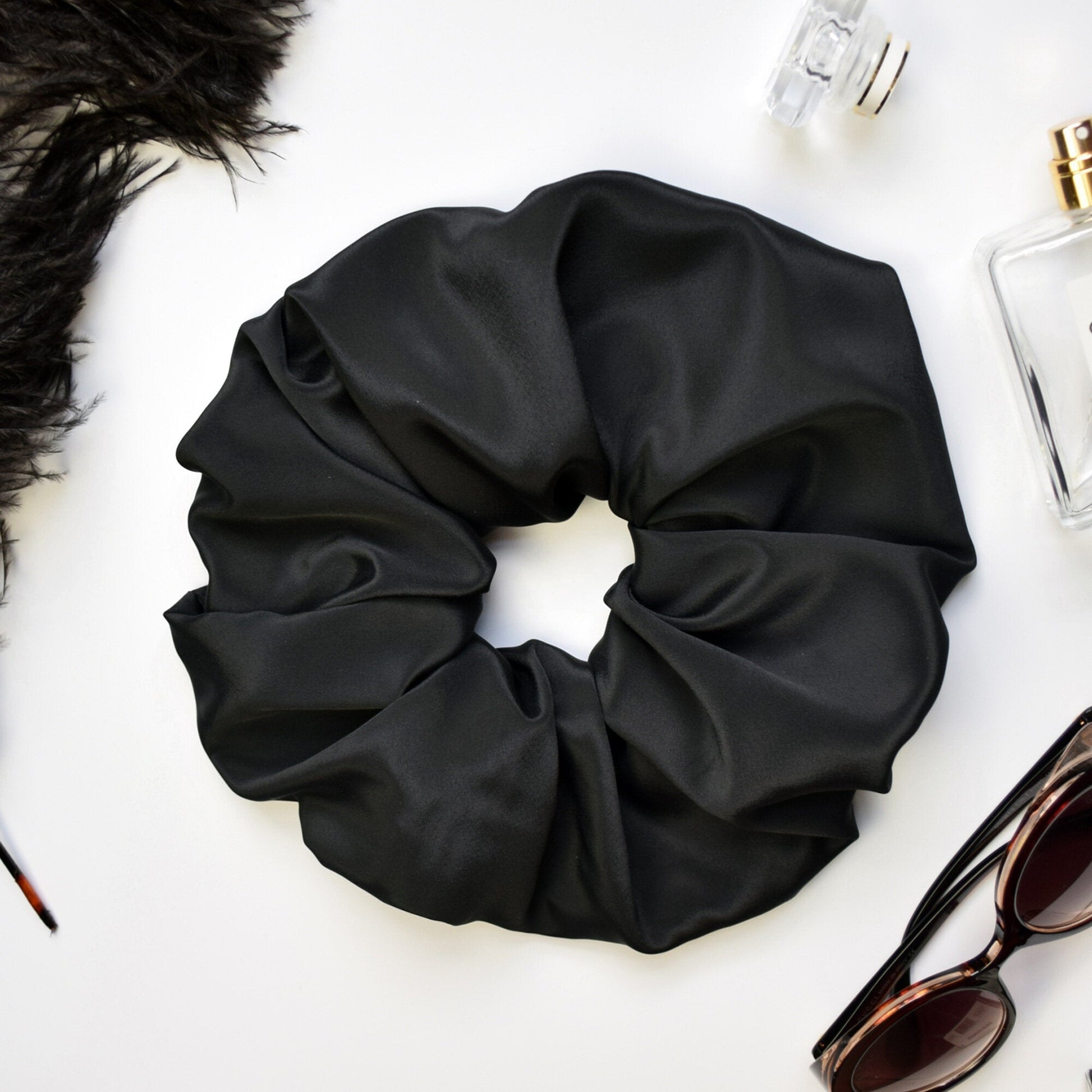 Giant Scrunchie in Black Oversized - Hair Accessories 