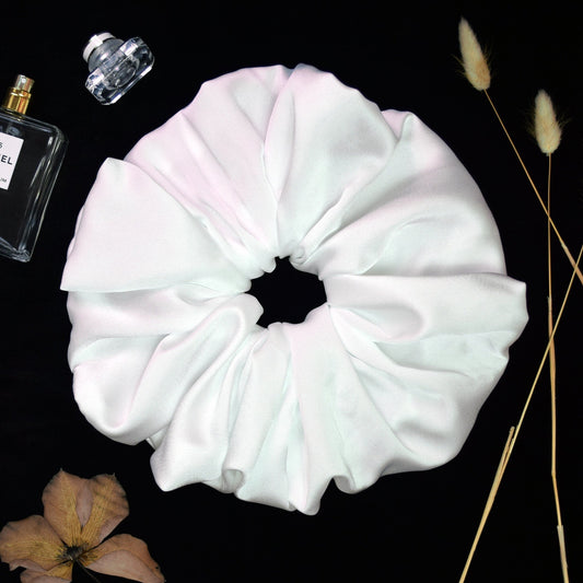 Large White Scrunchie Giant Oversized Scrunchie in White