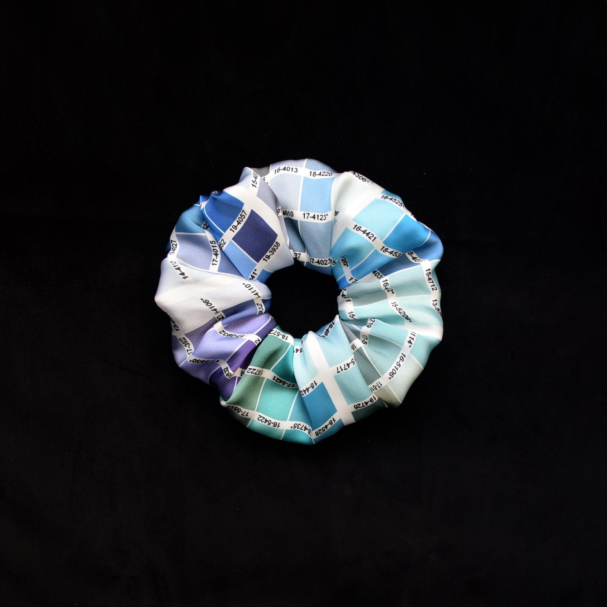 Pantone Blue Jade - Colour Swatch Satin Scrunchie