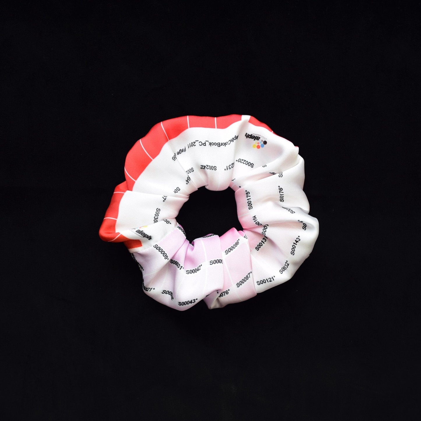 Pantone Colour Swatch Satin Scrunchie in Pale Pinks