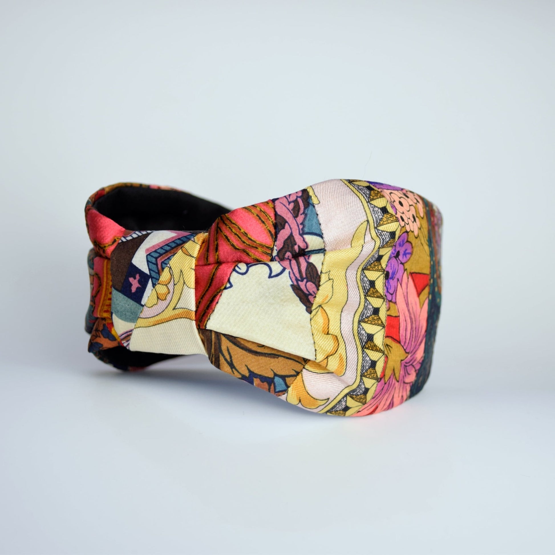 Patchwork Silk Headband - 1 - Headbands Protean London - 