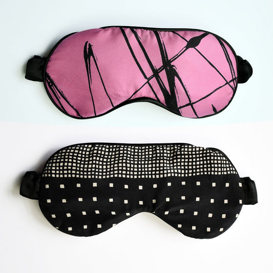 Upcycled Jacqmar Pink Silk Sleep Mask