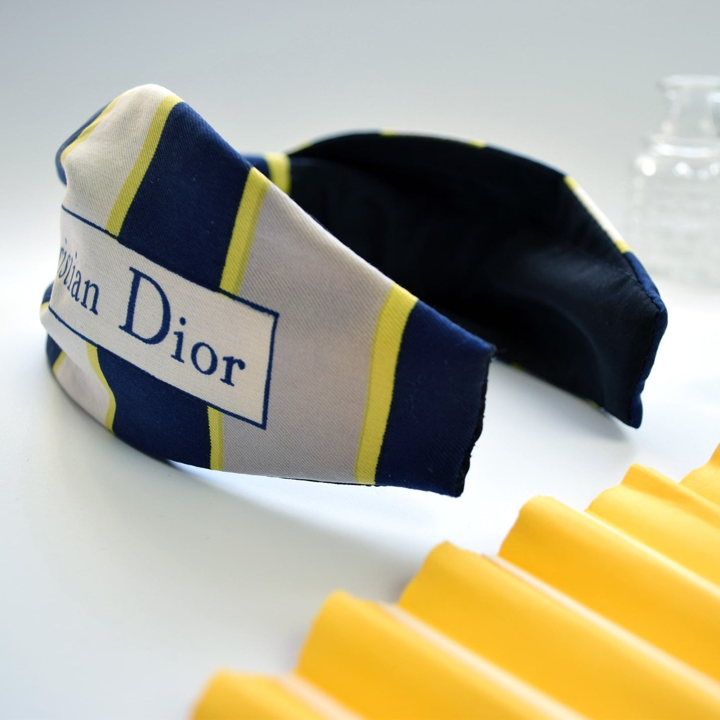Upcycled Silk Christian Dior Headband