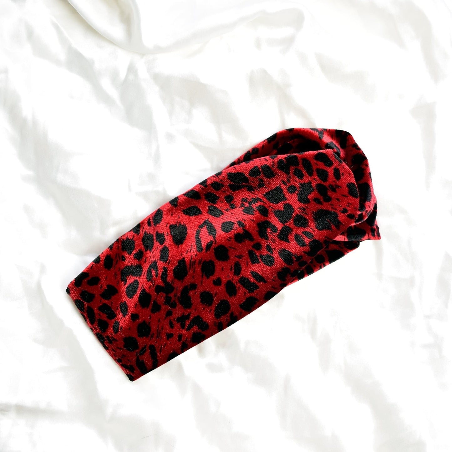 Velvet Leopard Print Headband